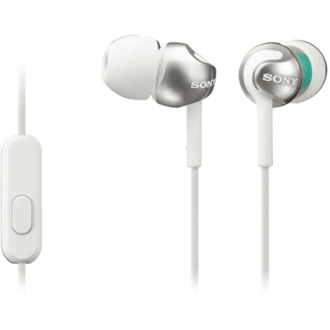 Oortelefoon Sony in-ear EX110 9mm wit