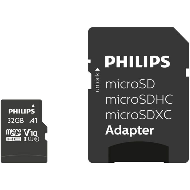 Micro SDHC Card Philips Class 10 UHS-I U1 32GB