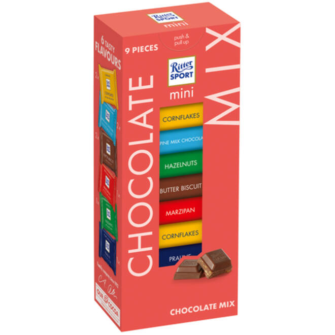 Chocolade Ritter Sport mini toren