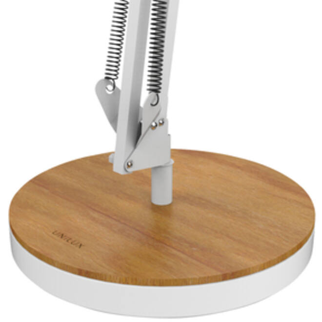 Bureaulamp Unilux Baya led bamboe wit