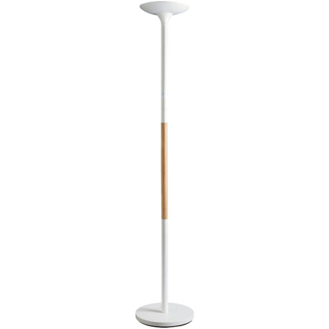 Vloerlamp Unilux Pryska led hout wit