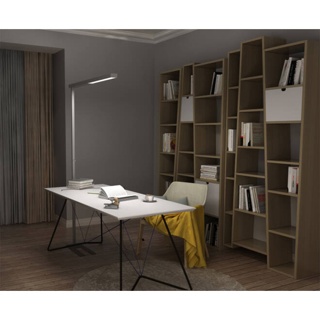 Vloerlamp Unilux Stratus led grijs