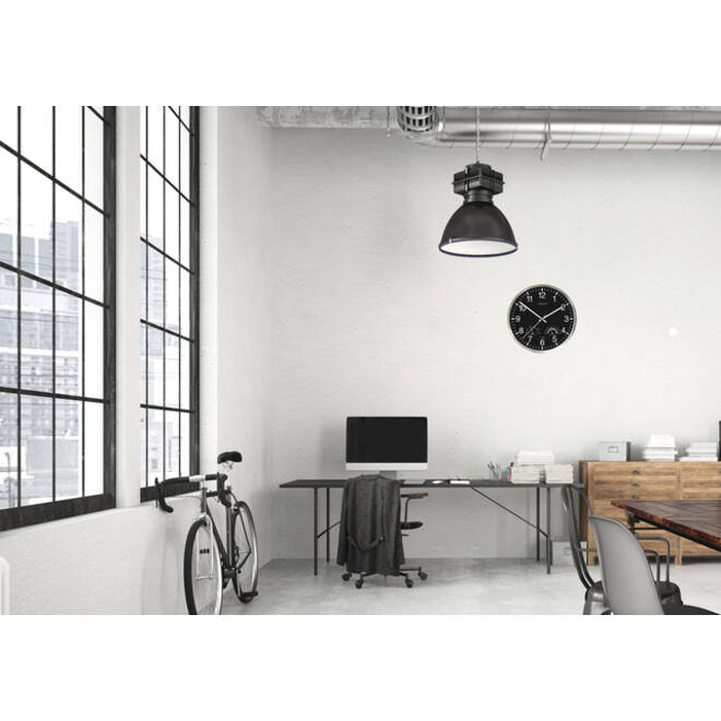 Wandklok Unilux Wetty grijs