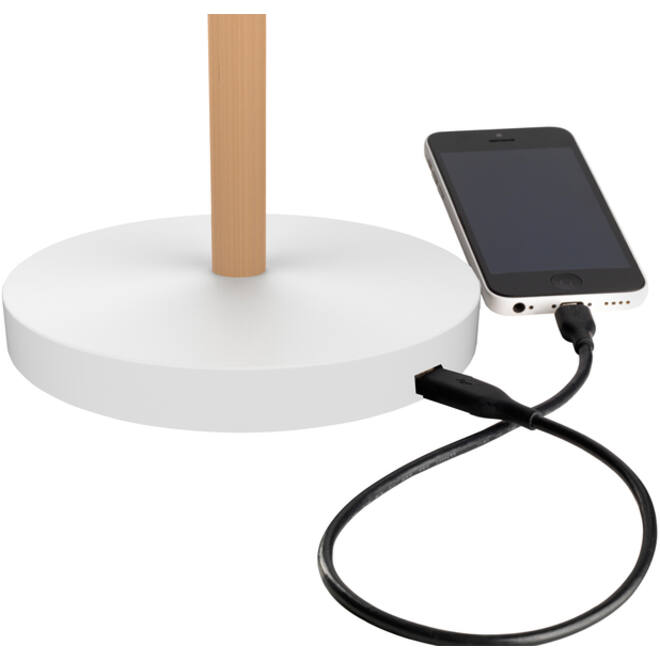 Bureaulamp Unilux Vicky led hout wit