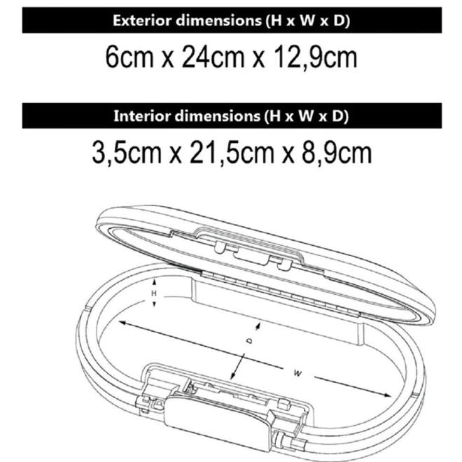 Draagbare kluis MasterLock Safe space met combinatieslot en kabel donkergrijs