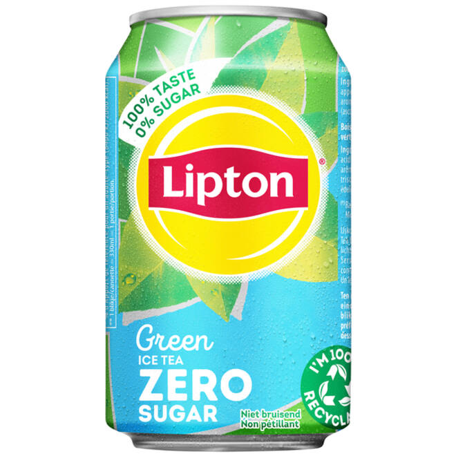 Frisdrank Lipton Ice Tea green zero blik 330ml