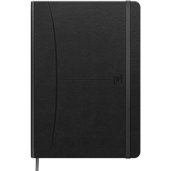 Notitieboek Oxford Signature A5 lijn 80vel zwart