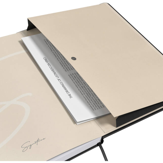 Notitieboek Oxford Signature A5 lijn 80vel blauw