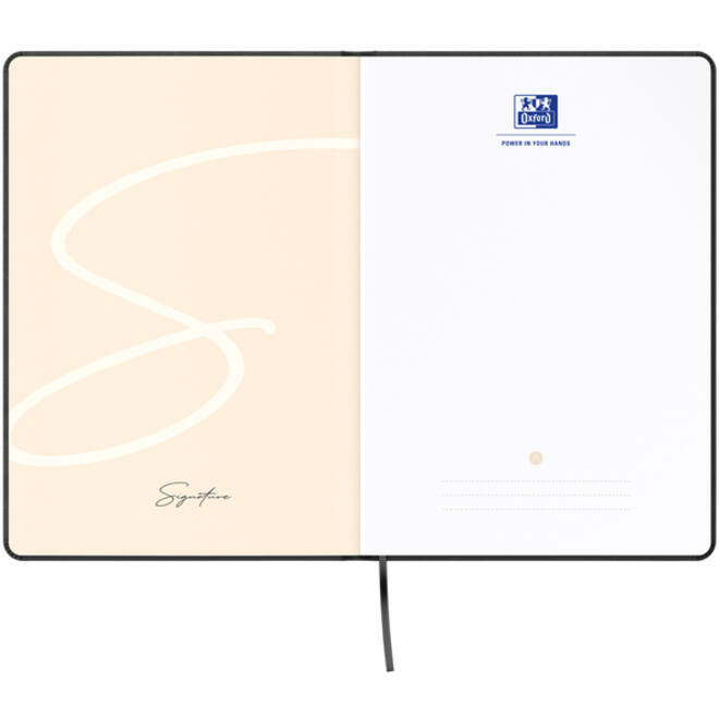 Notitieboek Oxford Signature A5 lijn 80vel blauw