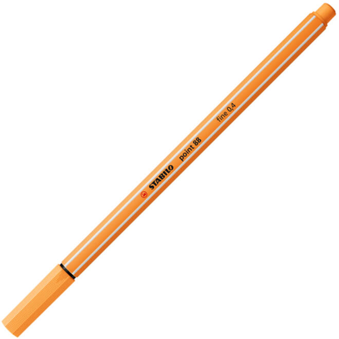 Fineliner STABILO point 88/85 fijn papaya