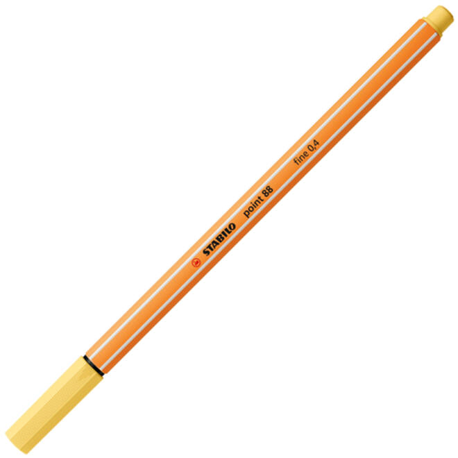 Fineliner STABILO point 88/23 fijn lichtgeel