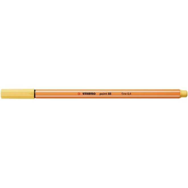 Fineliner STABILO point 88/23 fijn lichtgeel