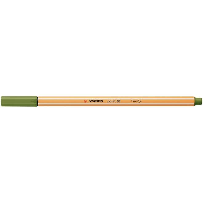 Fineliner STABILO point 88/35 fijn mosgroen