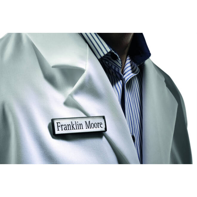 Badge Durable clip card met magneet 17x67mm
