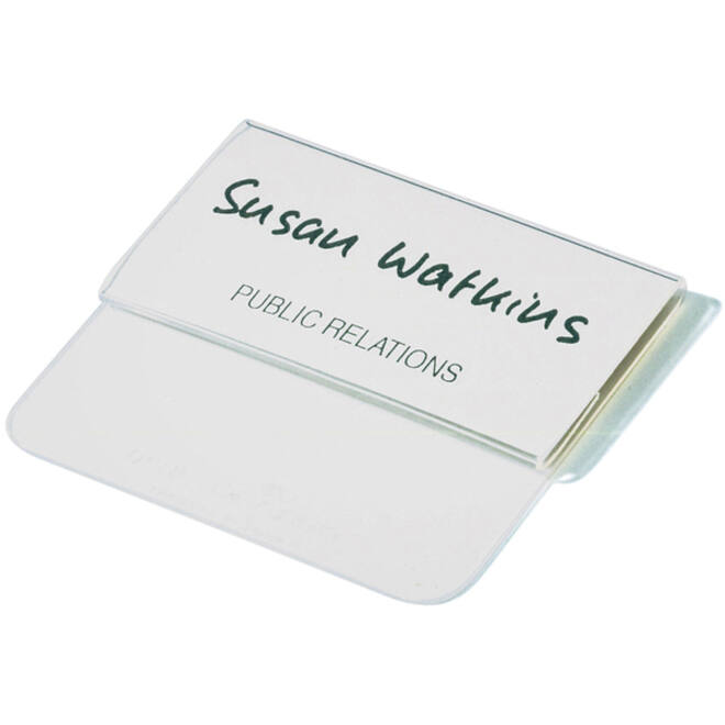 Badge Durable met insteektong 40x75mm 25 stuk