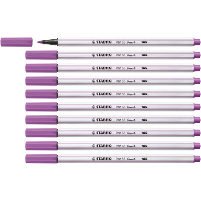 Brushstift STABILO Pen 568/60 pruimenpaars