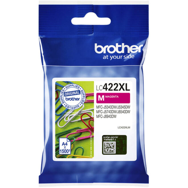 Inktcartridge Brother LC-422XLM rood