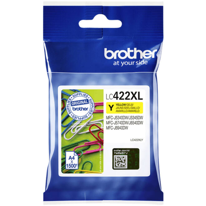 Inktcartridge Brother LC-422XLY geel