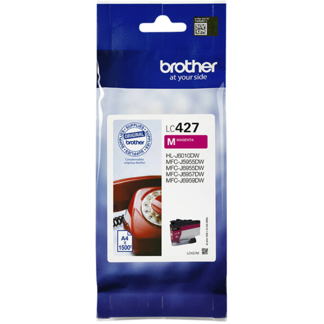 Inktcartridge Brother LC-427M rood