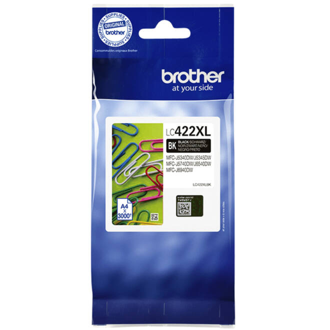 Inktcartridge Brother LC-422XLBK zwart