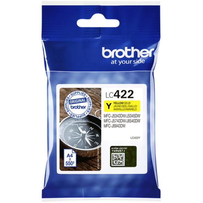 Inktcartridge Brother LC-422Y geel