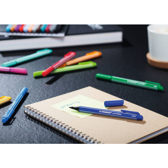 Viltstift STABILO pointMax 488/32 Arty medium assorti etui à 32 stuks