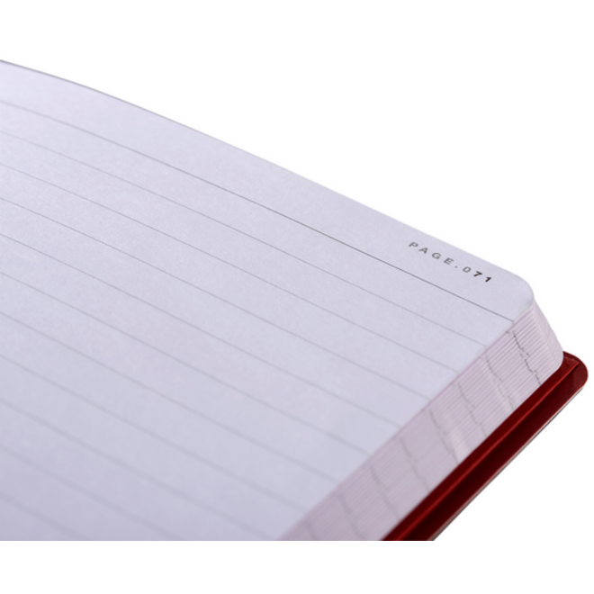 Notitieboek Oxford Black n' Red A5 business journal 72vel lijn