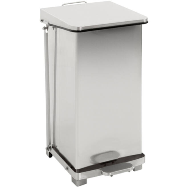 Afvalbak Vepa Bins pedaalemmer Industrieel 45 liter mat RVS