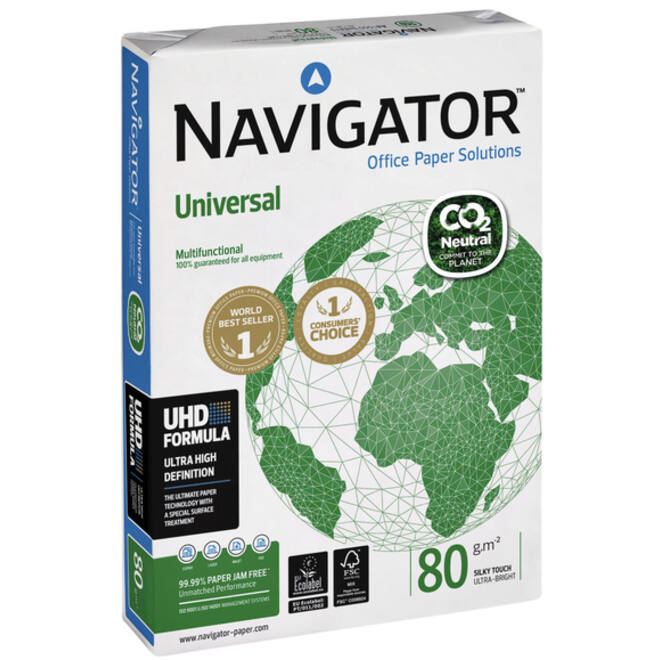 Kopieerpapier Navigator Universal CO2 A4 80gr wit 500vel