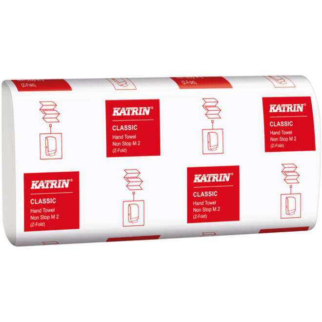 Handdoek Katrin Z-vouw 2-laags wit 240x240mm
