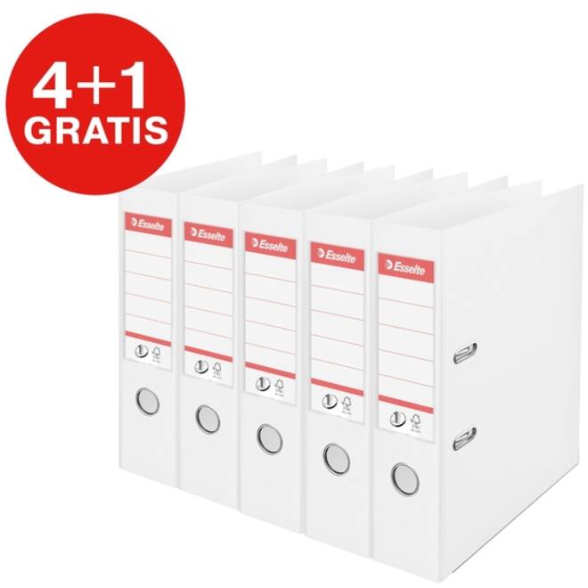 Ordner Esselte Vivida No.1 multipack 75mm A4 5 stuks wit