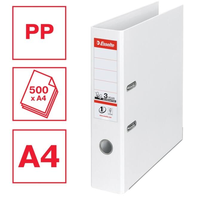 Ordner Esselte Vivida No.1 multipack 75mm A4 5 stuks wit