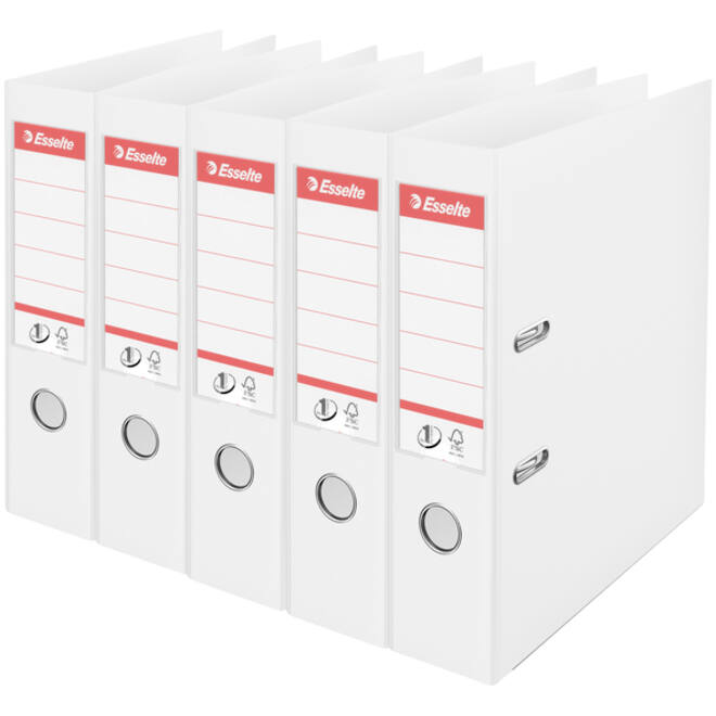 Ordner Esselte Vivida No.1 multipack 75mm A4 5 stuks wit