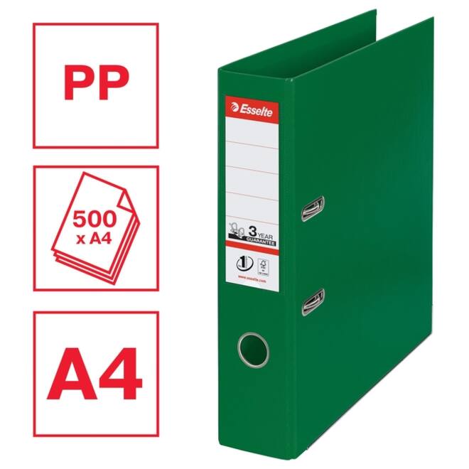 Ordner Esselte Vivida No.1 multipack 75mm A4 5 stuks groen