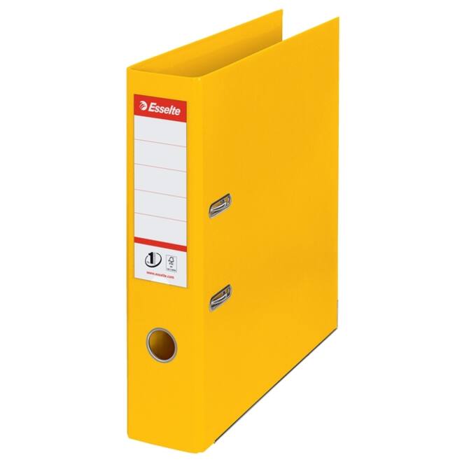 Ordner Esselte No 1 Power PP 75 mm geel 5 stuks