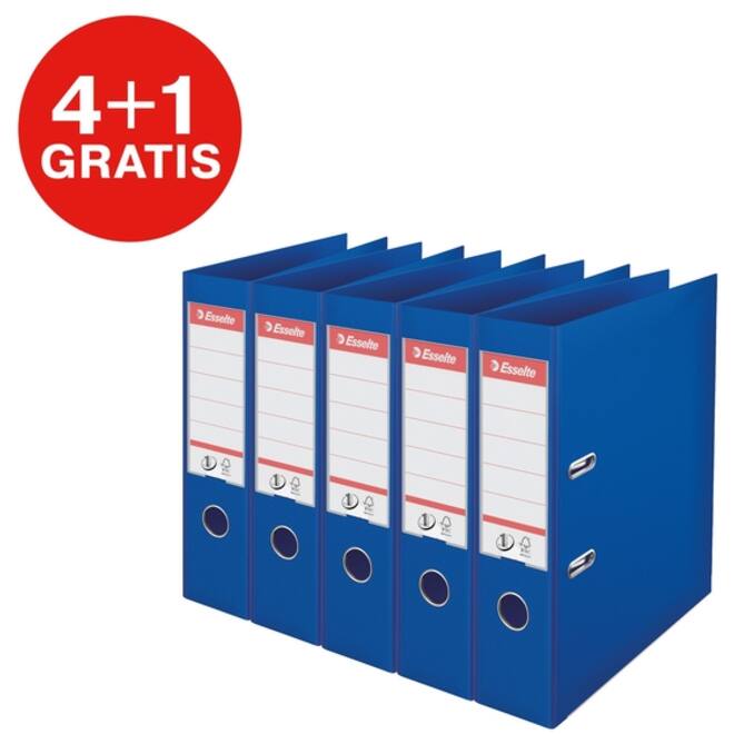 Ordner Esselte Vivida No.1 multipack 75mm A4 5 stuks blauw