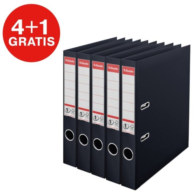 Ordner Esselte Vivida No.1 multipack 50mm A4 5 stuks zwart