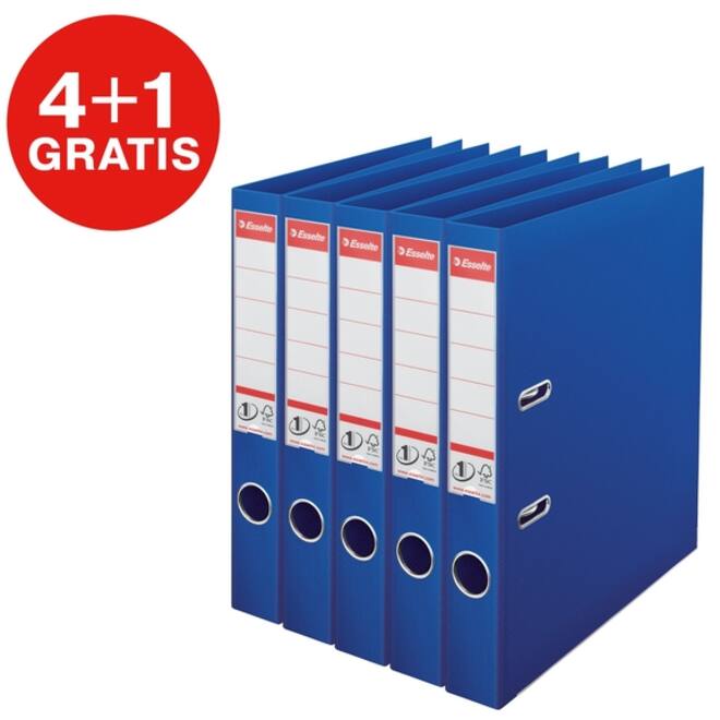 Ordner Esselte No 1 Power PP 50 mm blauw 5 stuks