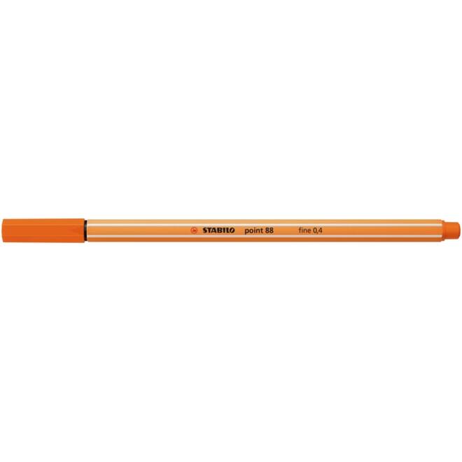 Fineliner STABILO point 88/30 fijn bleek vermiljoen