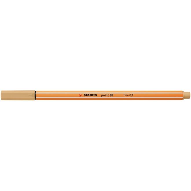 Fineliner STABILO point 88/88 fijn licht oker