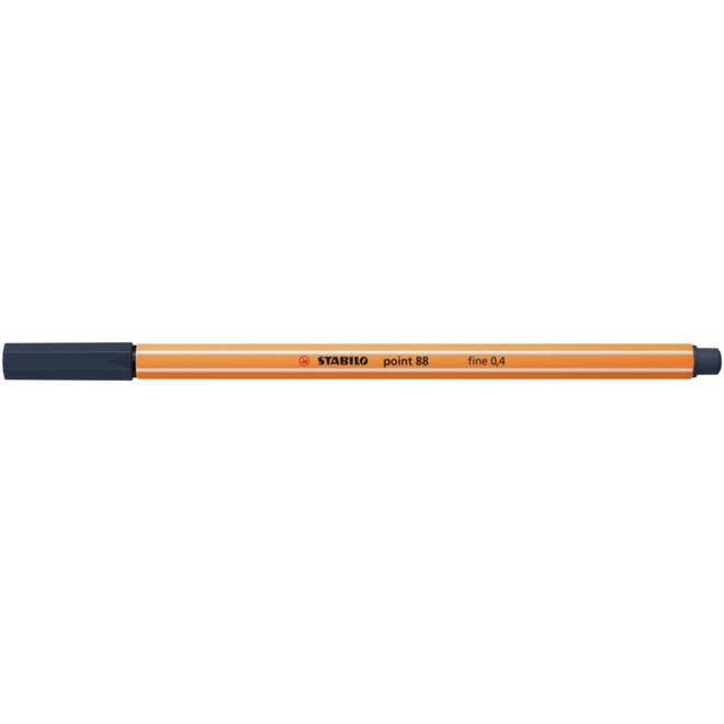 Fineliner STABILO point 88/98 fijn payne's grijs