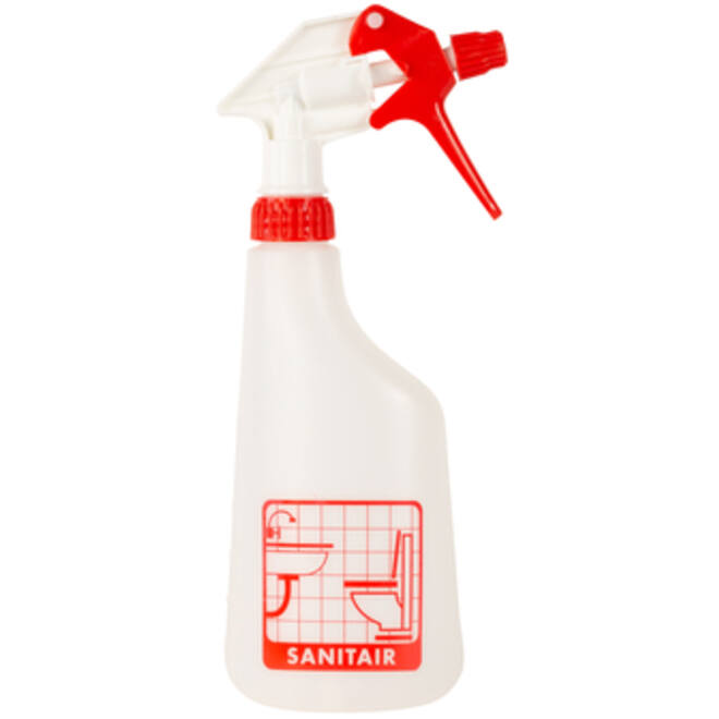 Sproeiflacon Cleaninq 600ml leeg met logo sanitair