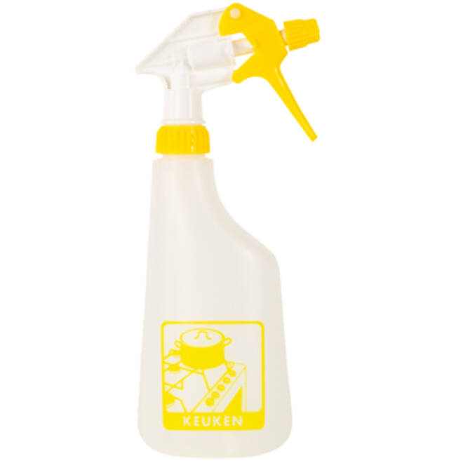 Sproeiflacon Cleaninq 600ml leeg met logo keuken
