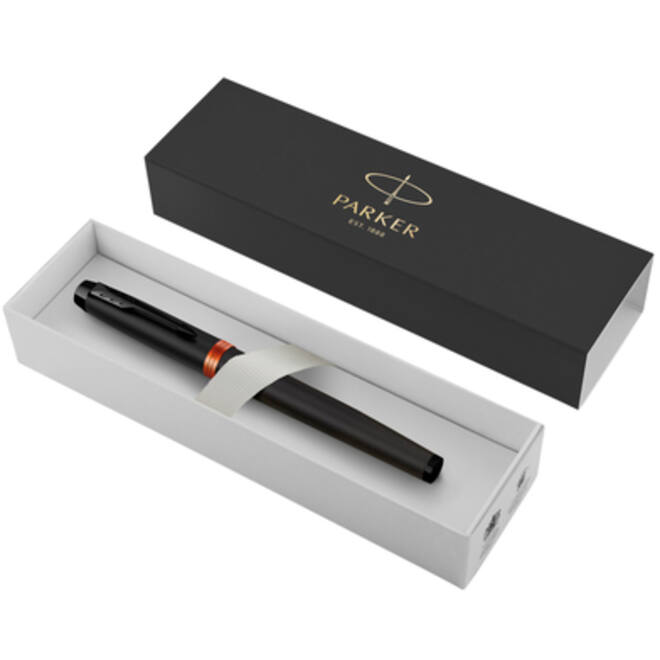 Rollerpen Parker IM black orange vibrant ring fijn