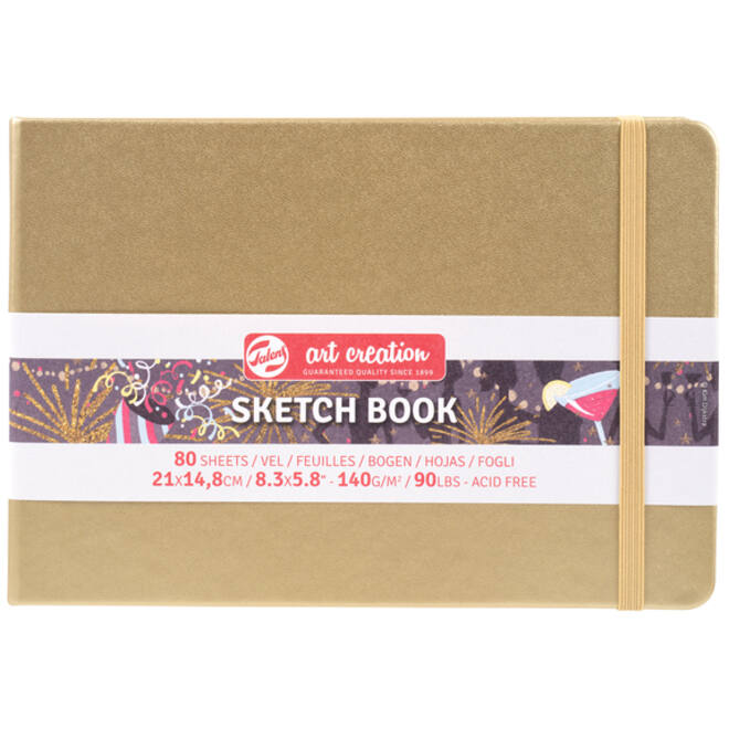 Schetsboek Talens Art Creation goudgeel 21x15cm 140gr 80vel