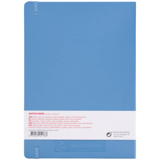 Schetsboek Talens Art Creation blauw 21x30cm 140gr 80vel
