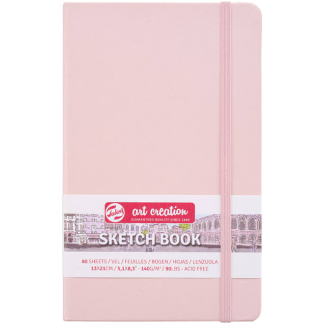 Schetsboek Talens Art Creation roze 13x21cm 140gr 80vel
