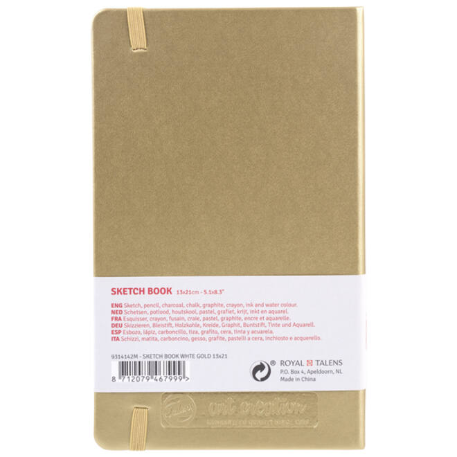Schetsboek Talens Art Creation goudgeel 13x21cm 140gr 80vel
