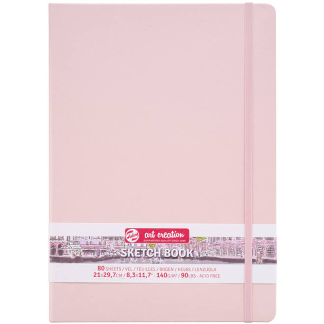 Schetsboek Talens Art Creation roze 21x30cm 140gr 80vel