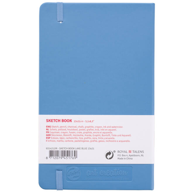 Schetsboek Talens Art Creation blauw 13x21cm 140gr 80vel
